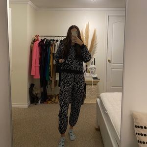 TNA print matching sweat suit from Aritzia